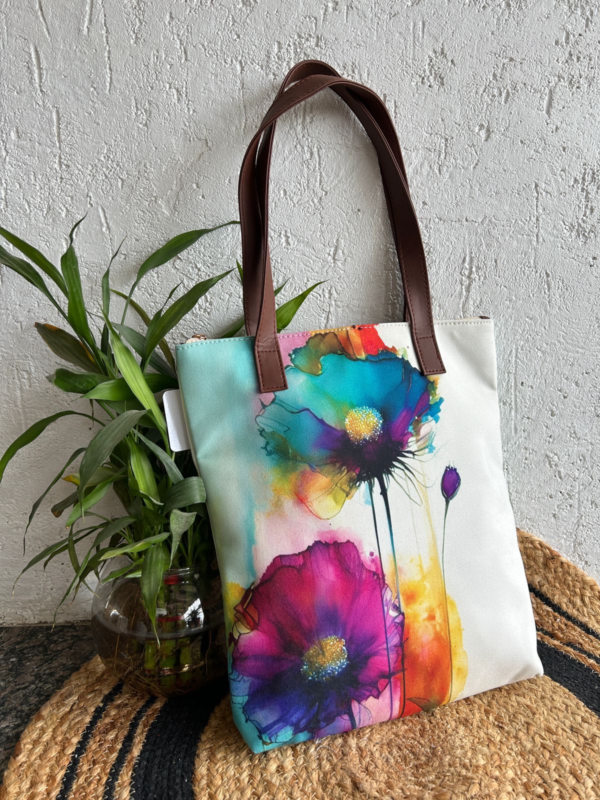 Vertical Tote Handbag